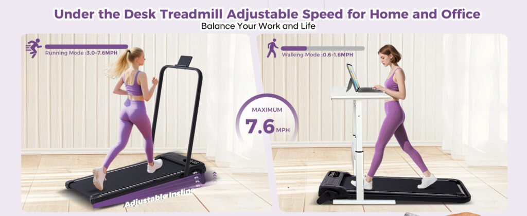 Kassadin walking pad with LED Panel: Tracks time, speed, distance, and calories