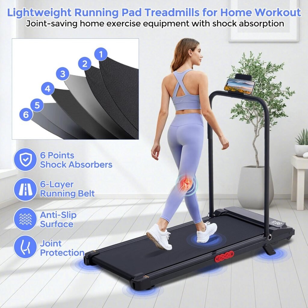 Lightweight, foldable Kassadin Walking Pad easy to store or use under a desk.